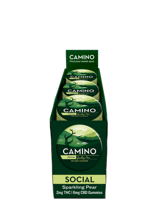 Camino Gummies Sparkling Pear 100mg Case (12ct)