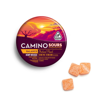 Camino Sours Orchard Peach CBD 10:10 100mg Case (12ct)